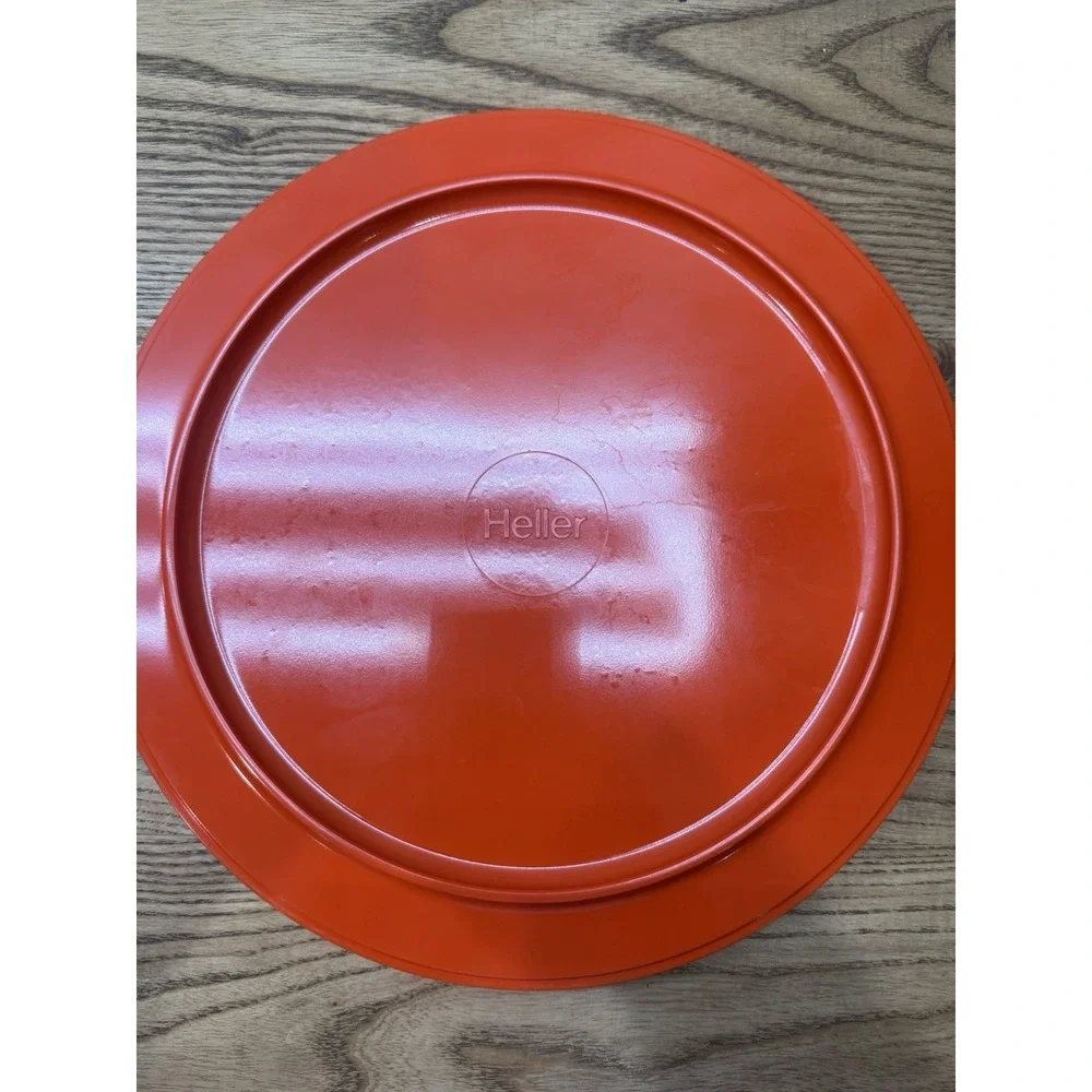 MCM Mid Century Modern Heller by Massimo Vignelli Red Cup & Plate‎ Melamine